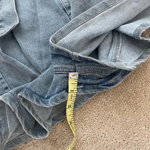 SWEET GENERIS Women’s PLUS Blue Cotton Denim Belted Jean‎ Shorts-Sizes 1X,2X,&3X - Picture 10 of 10